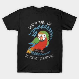 Harlequin Macaw Parrot Aaaa T-Shirt